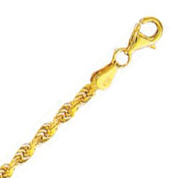 
3.0 mm Rope Chain in 10k yellow Gold
