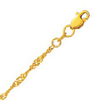 
2.1 mm Singapore Chain in 10k Yellow Gold
