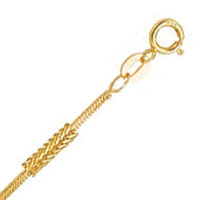 
1.3 mm Foxtail Chain in 14k Yellow Gold
