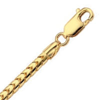 
3.3 mm Franco Chain in 14 Yellow Gold
