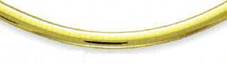 
6.0 mm Domed Omega in 14k Gold
