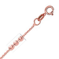 
1.1 mm Cable Chain in 14k Rose Gold
