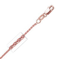 
1.4 mm Wheat Chain (Round) in 14k Rose Gold
