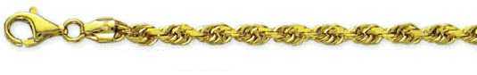 
5.0 mm Solid Diamond Cut Rope Chain in 14k Gold
