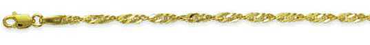 
2.6 mm Singapore Chain in 14k Gold

