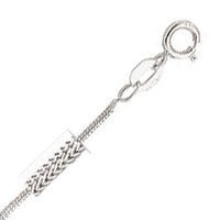 
1.3 mm Foxtail Chain in 14k White Gold
