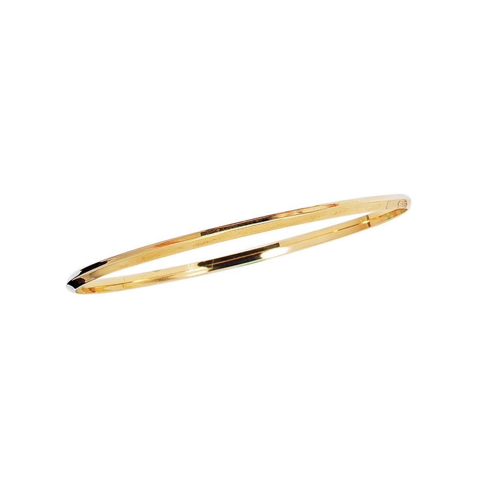 
14k Yellow Gold 2.75mm Shiny Round Stackable Bangle Bracelet
