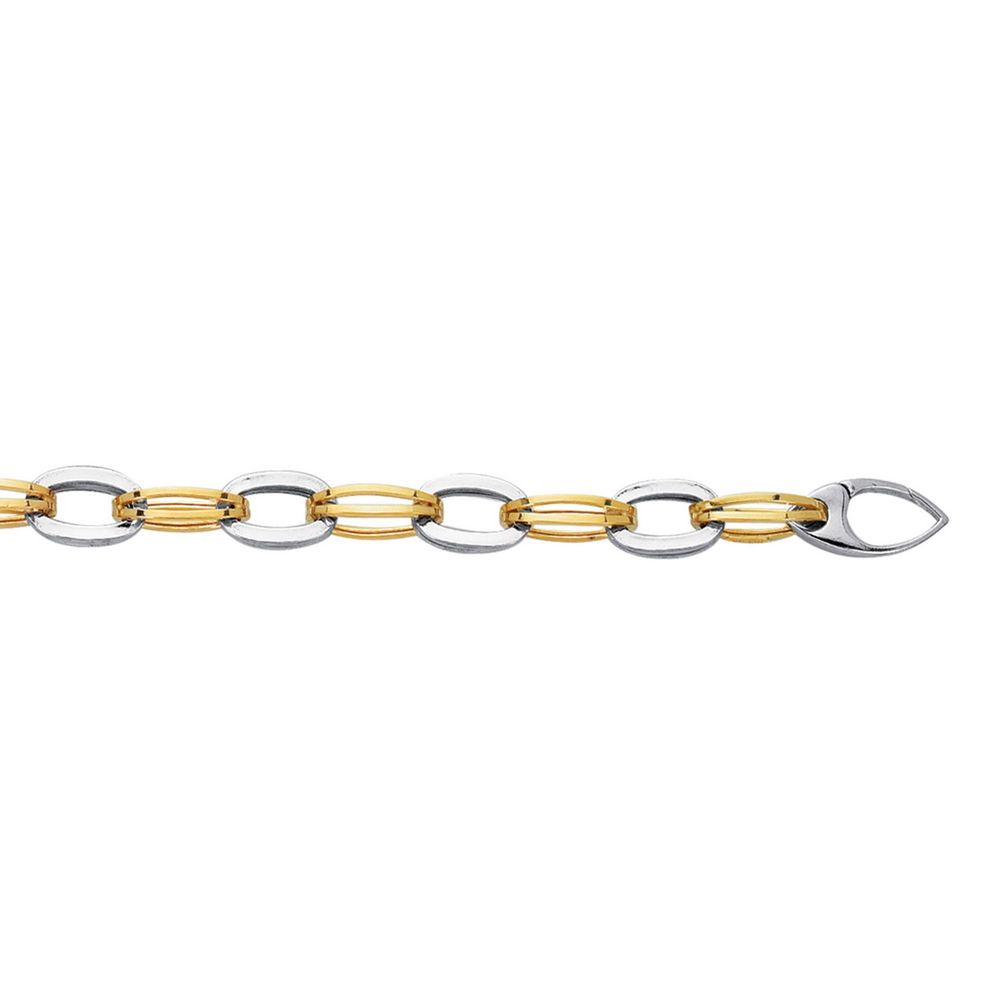 
14k Yellow Gold Fancy Link Collection Bracelet - 7.25 Inch
