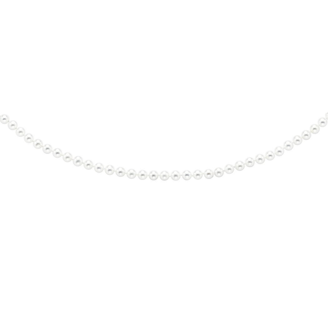 
14k Yellow Gold 6.0-6.5mm White Pearl Necklace With Fish Clasp - 16 Inch
