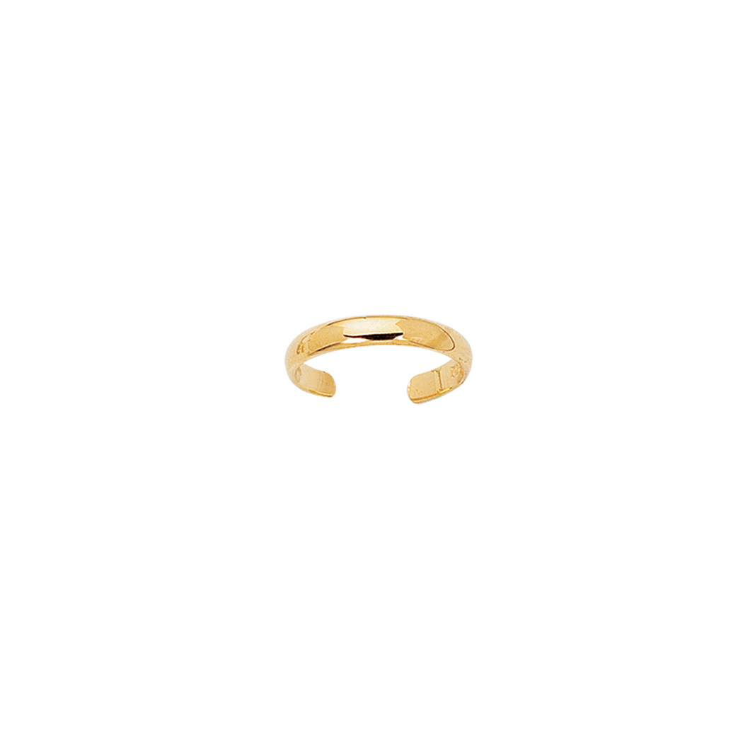 
14k Yellow Gold Shiny Cuff Type Toe Ring
