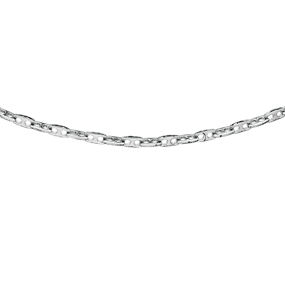 
Stainless Steel 8.5 Inch Shiny Fancy Joseph Tyler Collection Bracelet With Pear Shape Clasp
