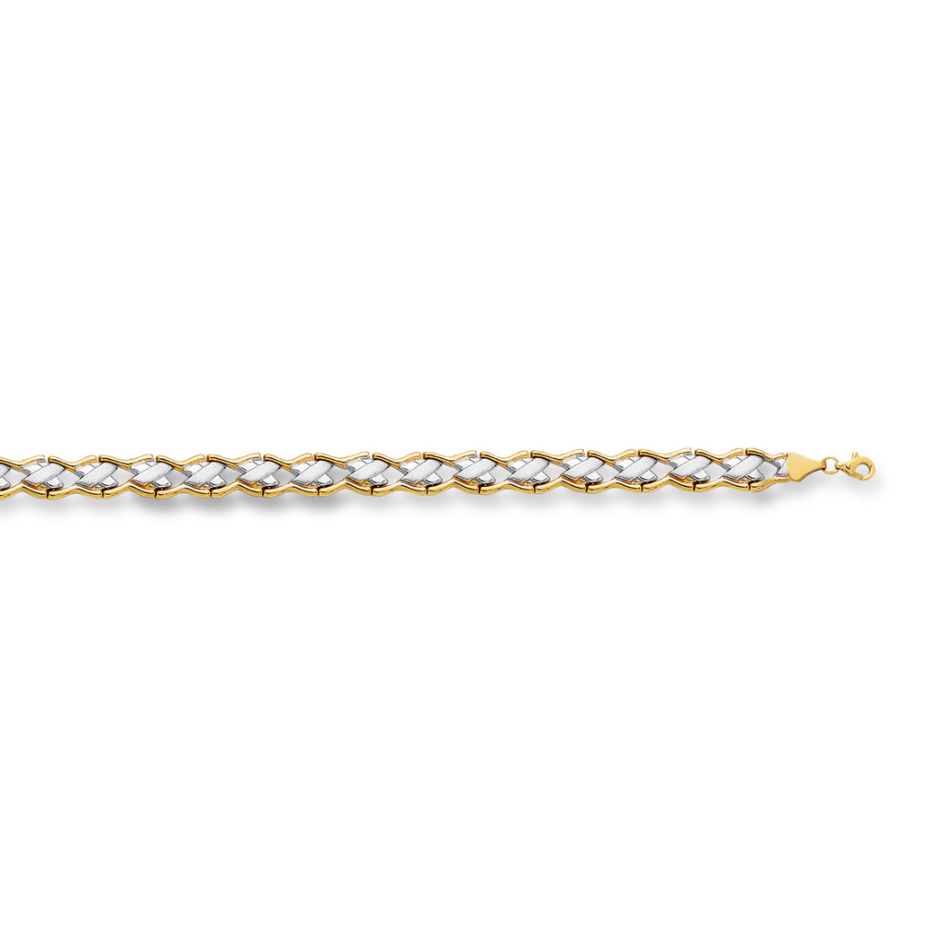 
14k Two-Tone Gold Fancy Necklace - 17 Inch
