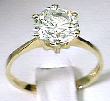 
Yellow Gold Solitaire Cubic Zirconia CZ R
