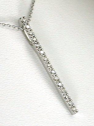 
Elegant Diamond Bar Pendant
