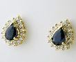 
Pear-shape Sapphire & Diamond Earrings
