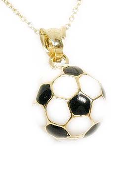 
Adorable Enamel Soccer Ball Charm
