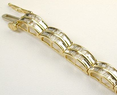 
Baguette Diamond Two-row Bracelet
