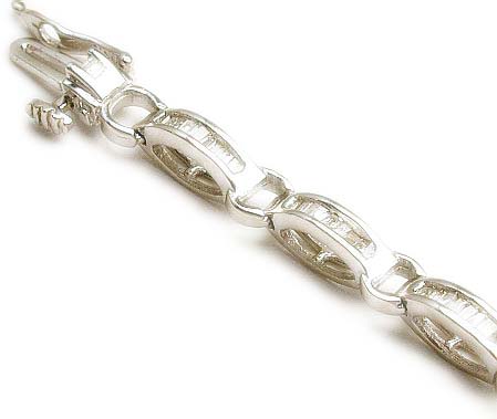 
Baguette Diamond Link Bracelet
