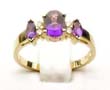 
Oval & Marquise Amethyst & Diamond Ring
