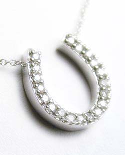 
Elegant Diamond Horseshoe Pendant
