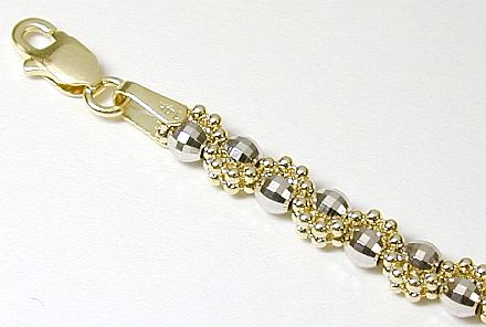 
Two-tone Sparkly Bead Bracelet
