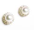 
Cultured Pearl & Diamond Earrings
