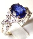 
Intricate Bold Sapphire & Diamond Ring
