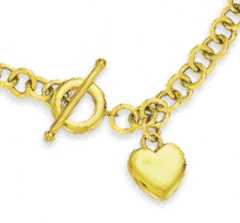 
Bold Rolo Necklace With Engraveable Heart 
