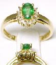 
Emerald & Diamond Traditional Ring
