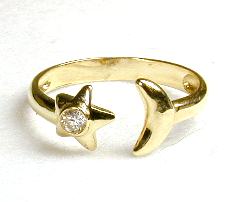 
Cubic Zirconia Cubic Zirconia Moon and Star Toe Ring
