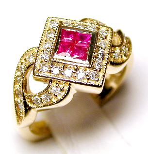 
Art Deco Ruby & Diamond Ring

