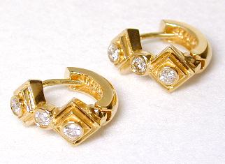 
Art Deco Hinged Diamond Earrings
