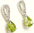 
Peridot & Diamond Drop Earrings
