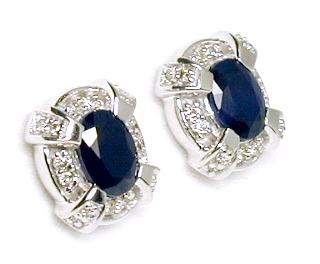 
Sapphire & Diamond Antique Earrings
