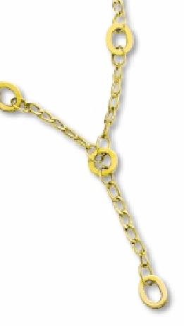 
Elegant Oval Link Rolo Lariat Necklace
