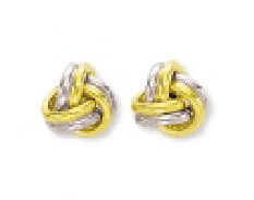 
Two-tone Loveknot Earrings
