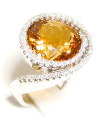
Effy Collection Bold Citrine & Diamond Ring
