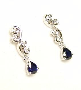 
Sapphire & Diamond Drop Earrings
