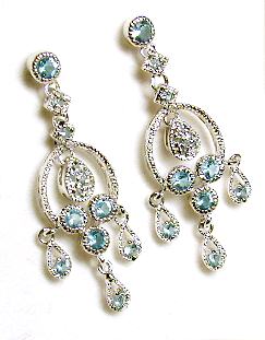 
BlueCZ Antique-style Chandelier Earrings
