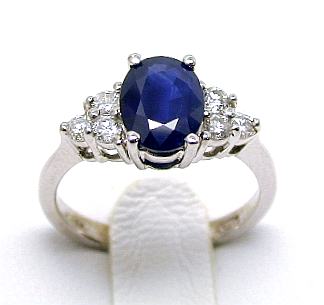 
Sapphire & Diamond Bold Cocktail Ring
