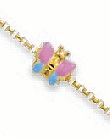 
Enamel Childrens Butterfly Bracelet

