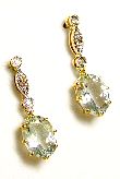 
Aquamarine & Diamond Drop Earrings
