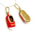 
Red Enamel Baby Shoe Pendant
