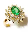 
Genuine Columbian Emerald & Top Diamond C
