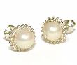 
Gorgeous Cultured Pearl & Diamond Earring
