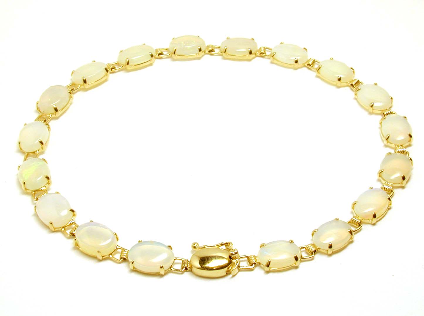 
Elegant Simulated Opal Line Bracelet
