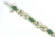 
Emerald & Diamond XO Bracelet

