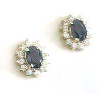 
WG Sapphire & Diamond Lady Di Earrings
