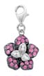 
14k White Flower 1.5 mm Pink Sapphire and
