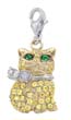 
14k Two-Tone Cat 1.5 mm Yellow Sapphire a
